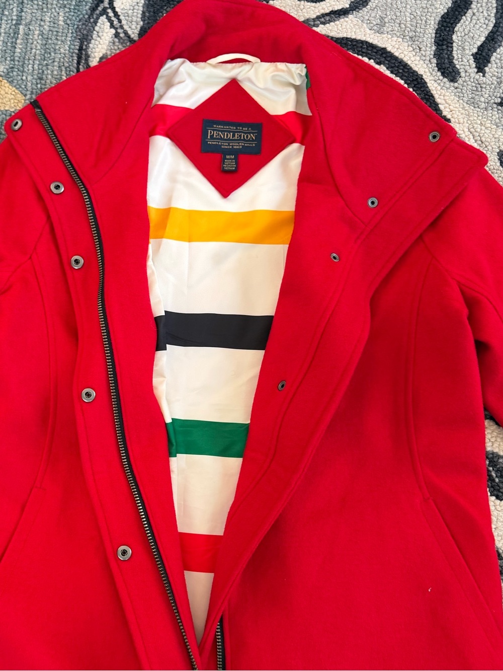 Pendleton Cascade Women's Red Stand-Collar Jacket Coat